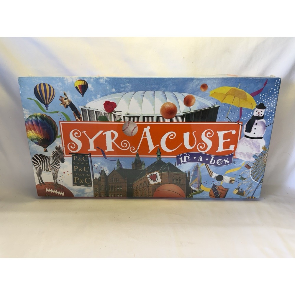 Syracuse In A Box Family Board Game Monopoly Style *New Sealed*